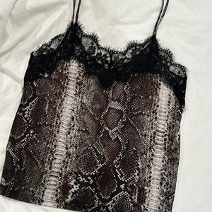 Zara Snake Print Top
